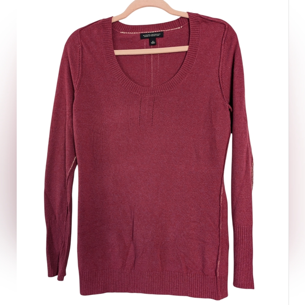 Banana Republic Made of Italian Yarn‎ Merino Wool Rose Pink Sweater